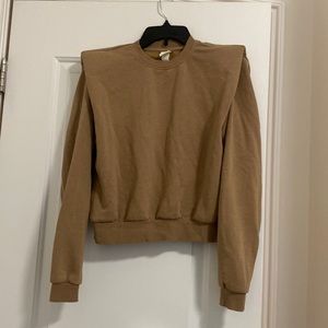 H&M Sweatshirt with shoulder pads XS